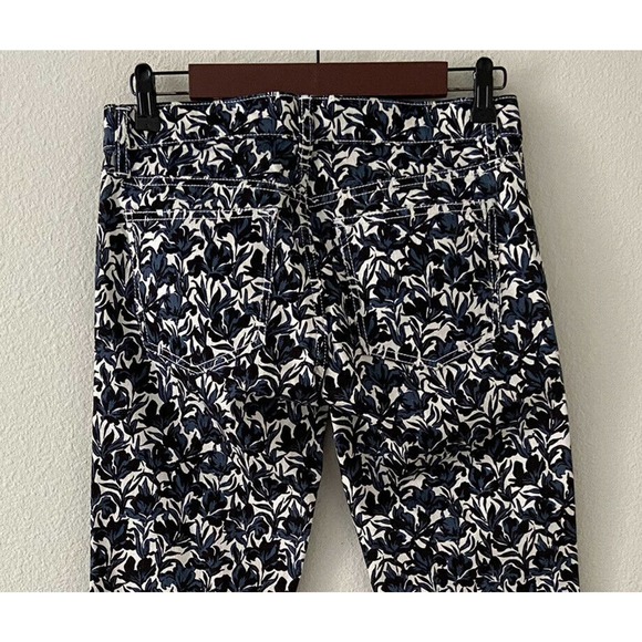 Tory Burch Blaire Floral Print Super Skinny Jeans - Picture 5 of 8